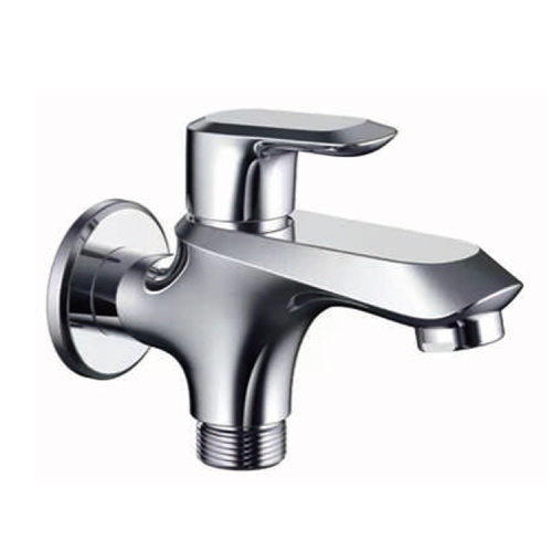 chrome cold water deck mounted basin water tap