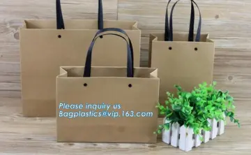Latest Hot Pla Lined Kraft Paper Bags, brown kraft paper packaging shopping bag, kraft paper bag for shopping gift packaging
