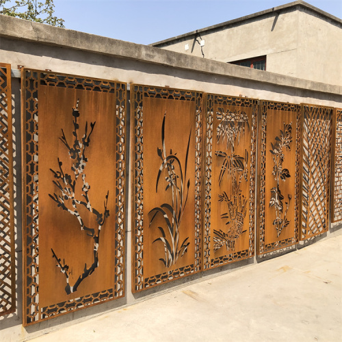 Outdoor Corten Steel Combination Decorative Screen Panel