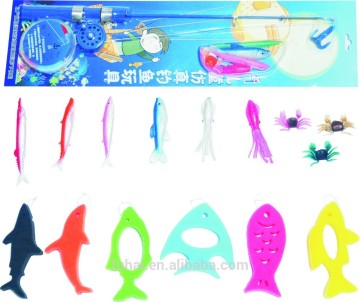 Patented Toys !!! Simulative Lures with Fiberglass Fishing Rod