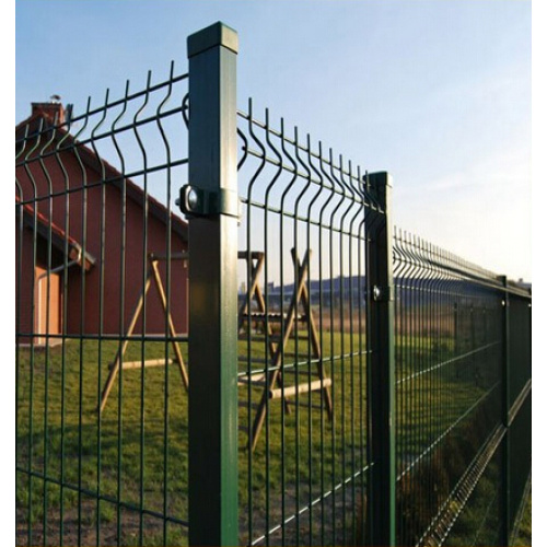 Paneles de valla soldada con autógena galvanizados de jardín con pliegues