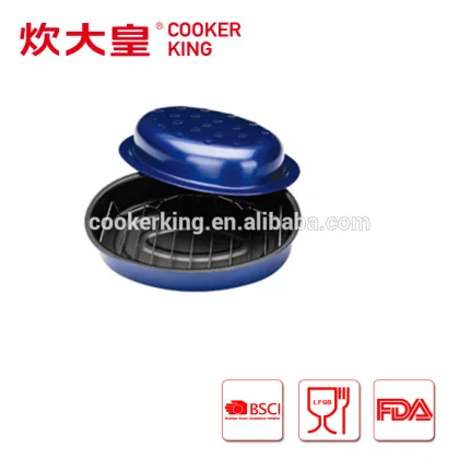 2016 carbon steel chicken roaster pan with rack chicken roaster