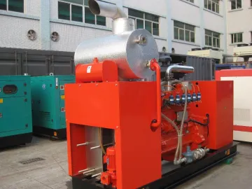 4 Stroke Gas Backup Generator Water Cooled Chp Natural Gas Generator , 6l Cylinders