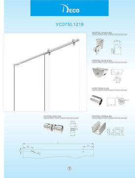 2013 New Glass Shower Enclosure Settings for Europe (HS07SL1219)
