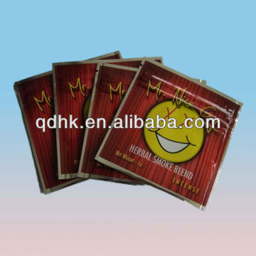 advantages aluminum barrier foil bag for incense packing