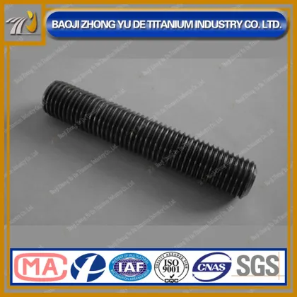 Baoji ZYD Factory Gr2 Titanium Threaded Rod