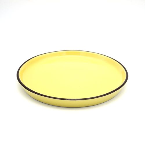 Conjuntos de pratos de vidros amarelos por atacado