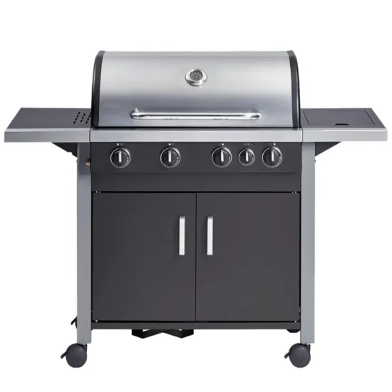 Professional BBQ Manufacture Gas Grill Outdoor Kitchen Cooking 4 Burners Smoker Grill