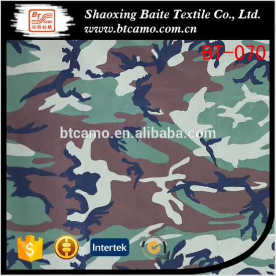 China factory cheap cotton printing military camouflage fabric BT-070