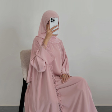 ست توری Abaya دو تکه با لباس داخلی