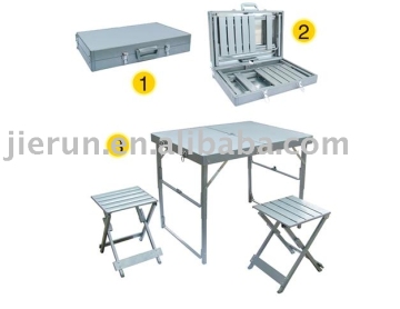 portable table and chair