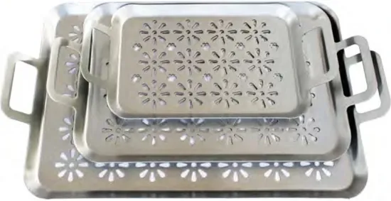 Nonstick Kitchenware /BBQ Grill Tools of Stainless Steel Grill Pan