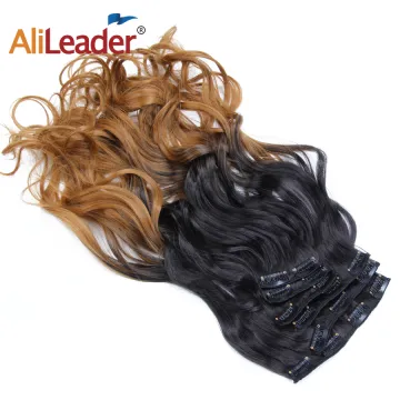 AliLeader Synthetic Hair Piece 16 Clips in Hair Extension 6Pcs/set