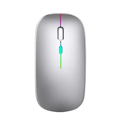 Silent Mute Rechargeable Wireless Dual Mode Mouse for MacBook and Computers