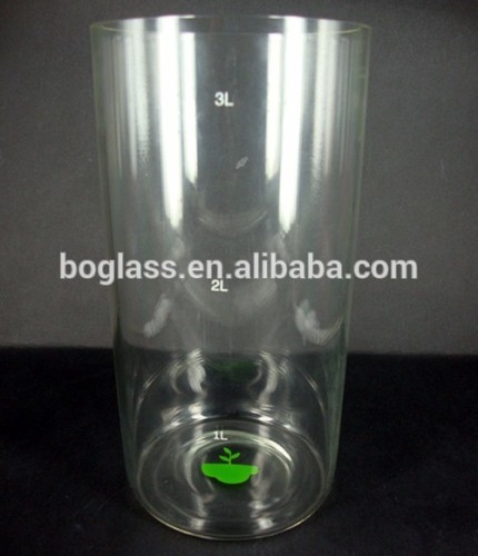 Tall Slim Clear Cylinder Glass Vases for Decration