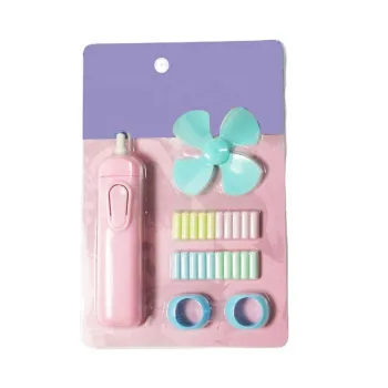 Automatic Art School Battery Electric Eraser with 20 Refills and Mini Fan – Stationery Supplies
