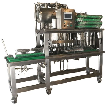 Semi-Automatic Small Manual Carbonated Drink Glass Filler & Beer Bottle Filling Machine