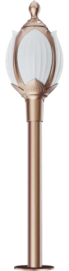 Stylish Waterproof Efficient Lotus Garden Light Lawn Lamp