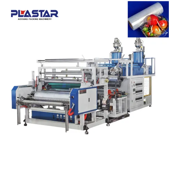 Double layers co-extrusion PE Stretch Film with packing film rolling