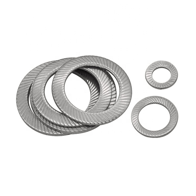 Nerezová ocel Knurling Disc Spring Ostorné bezpečnostní podložky