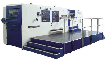 Auto die-cutting machine with stripping and blanking