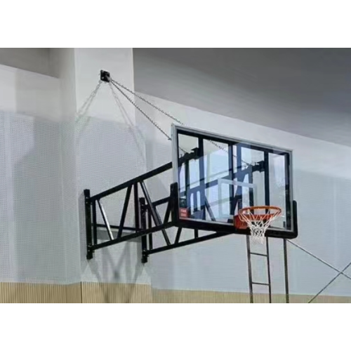 Baloncesto plegado eléctrico montado en la pared