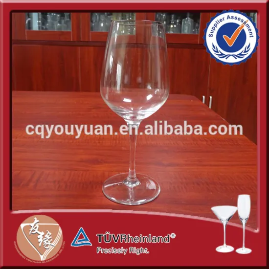 Best quality 440ml crystal transparency hand made goblet wine glass