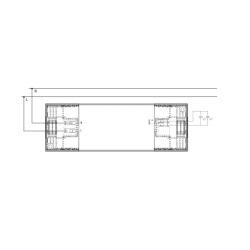 90 Вт плоскі святлодыёдны драйвер пастаяннага напружання