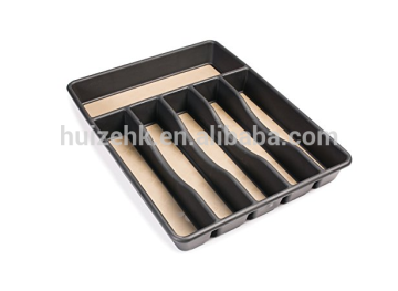 Large, Black Rubbermaid No-Slip Cutlery Tray