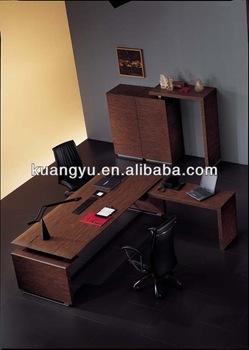 High quality cheap wood veneer office furniture ,L-shape office table,director table design