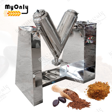 MY Desktop Vacuum V Cone Blender Lab: 25kg V-Type Dry Powder Mixer Machine