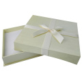 Luxury Cardboard Jewelry Gift Box With Silk Ribbon