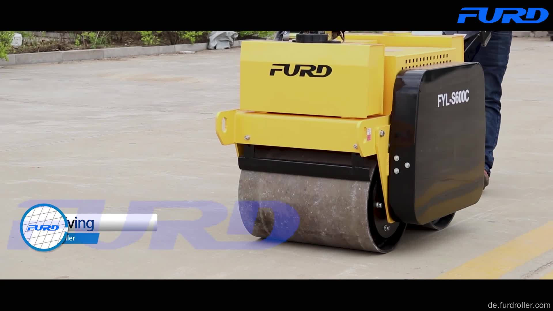 Gehen Sie hinter Mini Asphalt Roller zum Verkauf (FYL-S600C)