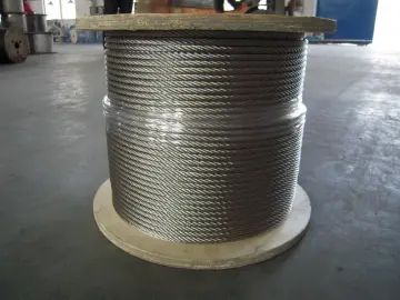 6X7+1FC Stainless steel wire rope High quality polished