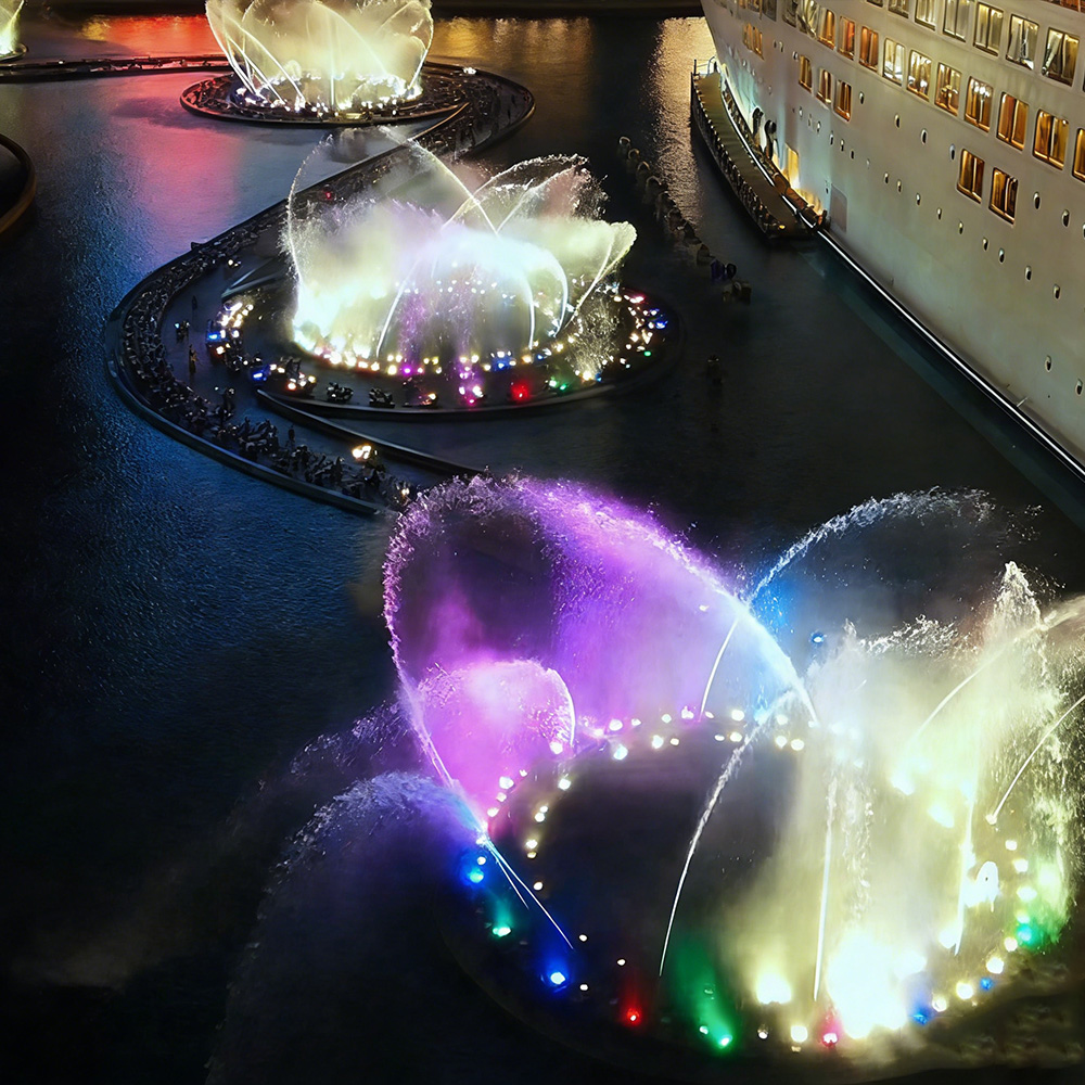 dancing water feature