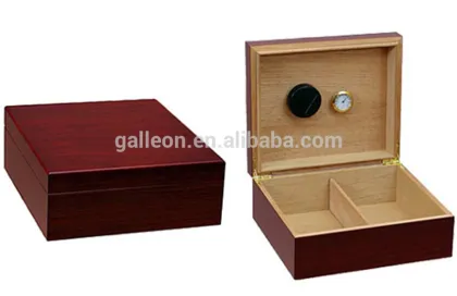 Cherry matt finish cedar wooden cigar humidor holder 50pcs Cohiba cigars