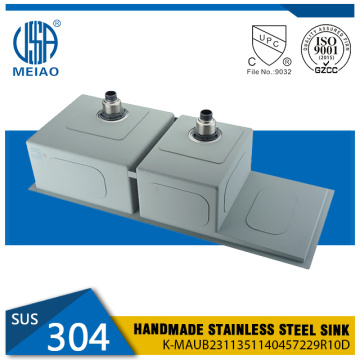 Sus304 igwe anaghị agba nchara okpukpu abụọ na-esi sinks
