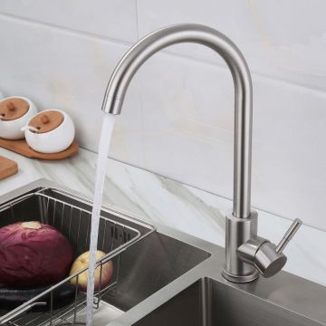 2024 Reka Bentuk Percuma Basin Kacang Krom Zink Alloy Air Pembersih Goumert Torneira