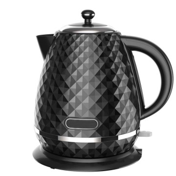 Sunlight Controlled Kitchen Appliances: 1.7L Hot Water Boiler, Washable Filter Electric Kettle in White Plastic