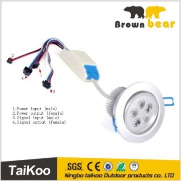 high power 5x3w 12-24vDC 3in1 RGBW led ceiling light fixture
