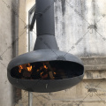 Balck Color Real Wood Charcoal Fuel Hanging Fireplace