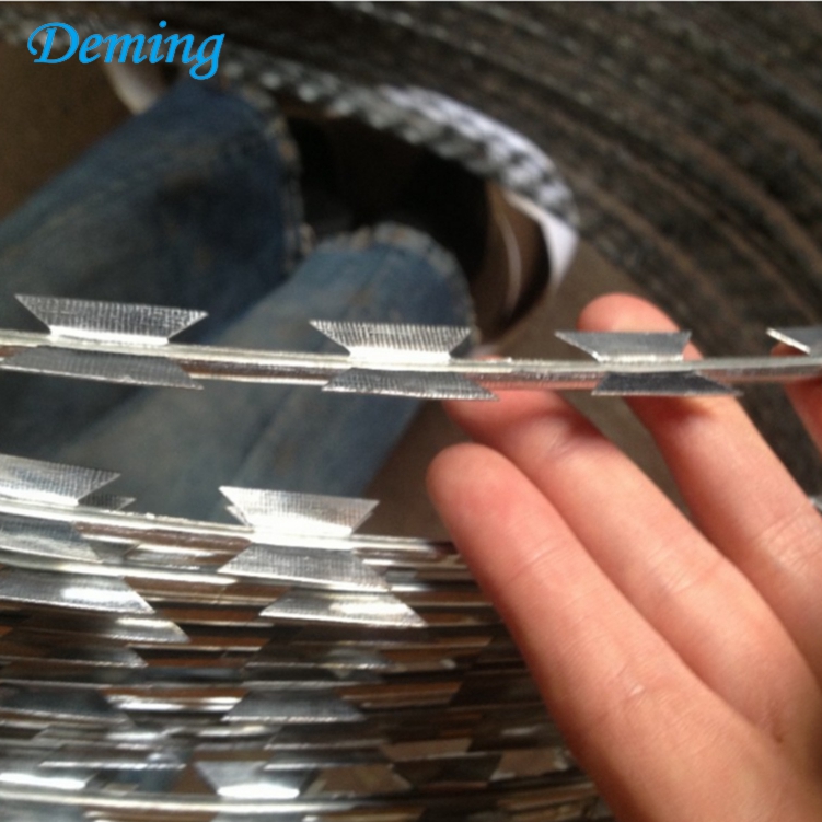 Factory Hot Dip Galvanized Concertina Razor Barbed Wire