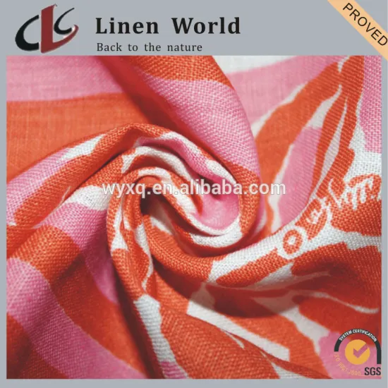 100%Linen Plain Dyed Woven Fabric 101