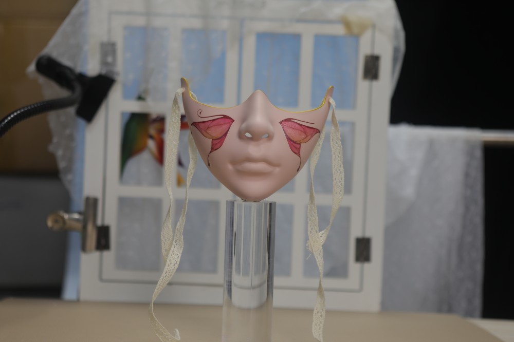 Butterfly Art Half Face Masquerade Mask