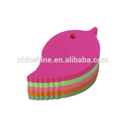 Paper memo cube with pen hole , fancy heart design memo pad cube