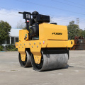 550kg Most popular manual steering walk-behind double drums road roller