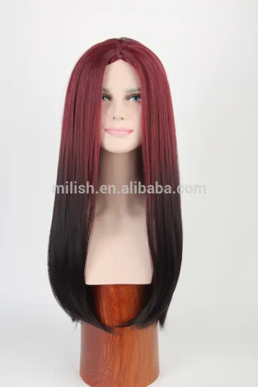 MFW-0090 Top New beauty long synthetic fashion source hair wig, gradient color wig