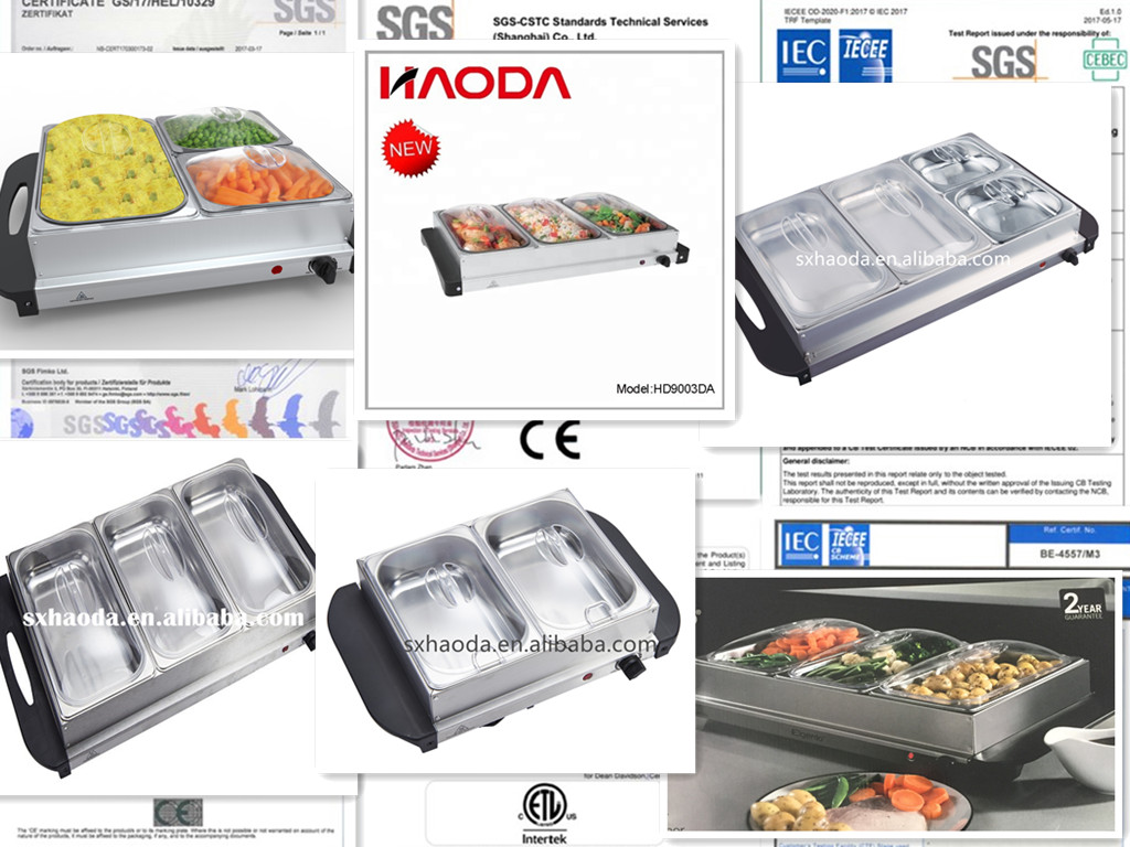 3 Section Food Warmer