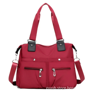 Women's Multi-Pocket Outdoor Travel Business Handbags: Stylish Nylon & Polyester Shoulder Tote Bags