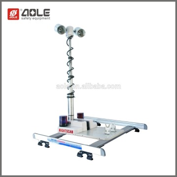 roof mounted of vehicle LED pneumatic mast night scan light tower